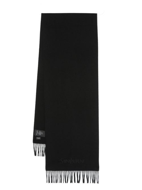 Wool scarf with logo SAINT LAURENT | 7489593Y2011060